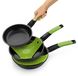 Jeu de casseroles en aluminium, 3 pièces, compatible avec tous les types de plaques de cuisson, de 20/24/28 cm