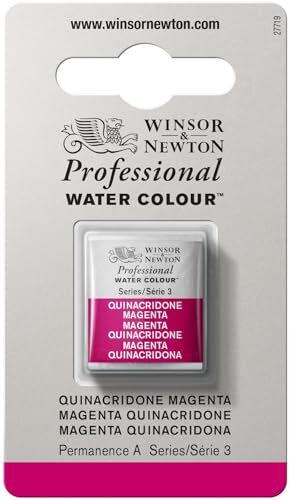 Winsor & Newton Winsor & Newton 0101545 Professional Water Colour, fijnste kunstenaars aquarelverf met de hoogst mogelijke pigmentatie, uitstekende lichtechtheid - 1/2 Nap, Quinacridone Magenta