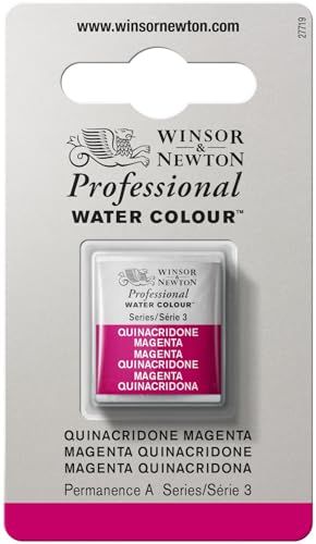 Winsor & Newton Professional Watercolor - 1/2 Pan - Quinacridone Magenta