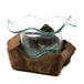 Ancient Wisdom awgifts Gesmolten glas op hout - Fancy Zoete Kom op Hout