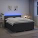 Maison Exclusive - Lit boxspring avec matelas gris foncé 140 x 190 cm tissu