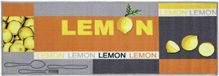 Ibenzoa® Kortpolig Keukentapijt met Citroenmotief in Stralend Geel - 50 x 150 cm