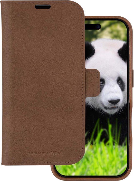 Dbramante1928 Lynge Bookcase MagSafe voor de Apple iPhone 16 - Bruin