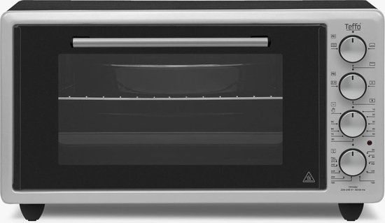 Elektrische oven 50 Liter XL Grijs | Teffo