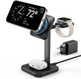 ESR 15W 3-in-1 MagSafe Oplader iPhone/AirPods/Apple Watch Zwart
