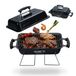 Merkloos / Sans marque Relaxdays Tafelgrill - 56x36x30,5 cm - zwart