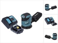 Makita DBO 180 SY1 18 V 125 mm Ponceuse excentrique sans fil + 1x batterie 1,5 Ah + chargeur