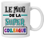 Mok cadeau-idee | mok The Super Collegue | cadeau voor collega op het werk – cadeau voor afscheid man, vrouw, chef-kok, stagiair, pensioen, bedankt, dank u