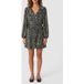 GUESS Ls Wanda Flare Dress Phyton Natural Skin Taille: XS