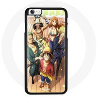 Maniacase Geval voor iPhone 6 One Piece Luffy Poster Crews Manga Anime