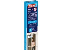 tesa INSECT STOP Aluminium For Doors Frame Fly Screen - hor met aluminium frame, helder zicht, antraciet - 100 x 220 cm