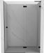 Mexen Lunar L porte de douche pivotante droite 130 cm, transparent, noir