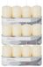 Trend Candles 12x Cremewitte cilinderkaarsen/stompkaarsen 5 x 10 cm 18 branduren - Geurloze kaarsen