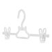 HANGERWORLD Kleerhangers voor kinderen, kunststof, 30 cm, wit, 20 stuks