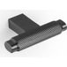 Viefe BROOKLYN Bouton de meuble en aluminium, titane noir