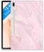 B2Ctelecom Samsung Galaxy Tab S7 FE Back Cover Marble Pink