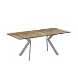 Vicco Eettafel Trill, Eiken rustiek/Grijs, 140-190 x 90 cm uitschuifbaar