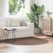 vidaXL Tapis shaggy antidérapant marron 160 x 160 cm PP