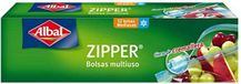 Albal Zipper Multifunctionele zakken met ritssluiting, middelgroot, 1 liter, 12 stuks