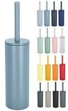 spirella WC Borstel met Houder - AKIRA - Toiletborstel Vrijstaand - Staal - Blauw