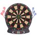 ENERO Dartboard électronique classique, 43 cm de diamètre, 6 fléchettes incluses