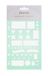 Filofax A5 Bullet Journal Mintgroen Planning Stencil