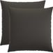 vidaXL Coussins décoratifs 2 pièces HEERLEN Gris foncé 70 x 70 cm Tissu