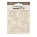 Stamperia - Decorative Chips for Scrapbooking, Albums, Card Making, and Bullet Journalling, Laser Cut Cardboard Shapes, Easy to Glue, Perfect for Crafts and Gifting (Timeless, Air Balloons)