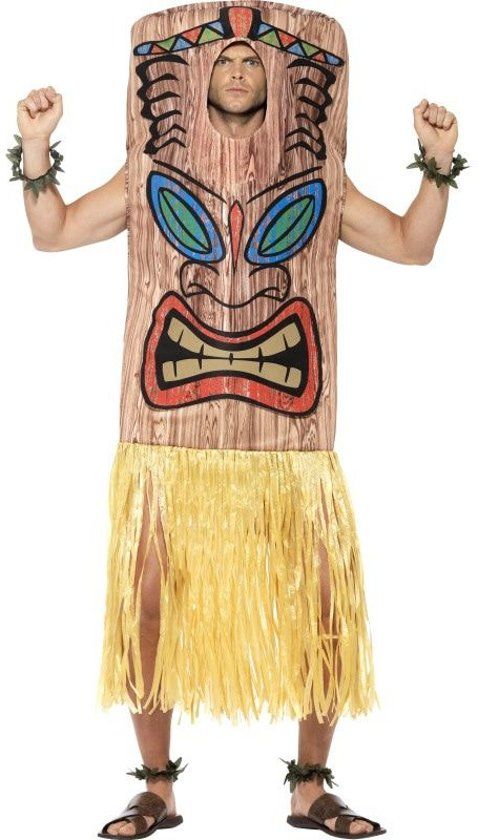 Smiffys Totempaal Kostuum Man One Size Carnaval kostuum Verkleedkleding