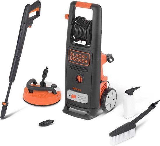 BLACK+DECKER BXPW2000PE Hogedrukreiniger - 140 Bar - 2000W - Verrijdbaar