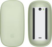 kwmobile Siliconen beschermhoes geschikt voor Apple Magic Mouse 1 / 2 - Zachte muis hoes - Meer grip - Deels doorschijnend - pastelgeel