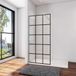 Aica Sanitair douche - 90x200cm - noir mat - 8mm verre - nano revêtement