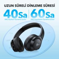 Soundcore Q20i Wit Headset Hoofdband Oproepen/Muziek USB Type-C Bluetooth