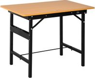 HOMCOM Gereedschapsstandaard MDF 100x60x75,5cm Geel, Zwart