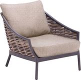 Apple Bee Milou Lounge Tuinstoel - Willow | Bruin | Wicker | Incl. kussen