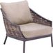 Apple Bee Milou Lounge Tuinstoel - Willow | Bruin | Wicker | Incl. kussen