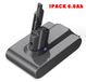 Batterie de remplacement - Aspirateur V7 SV11 - 21,6 V - 6,0 Ah (6000 mAh) - Lithium-ion - Lot de 1 - Noir