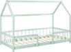 en.casa Kinderbed Sisimiut met matras 90x200 cm mint en wit