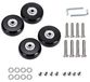 Solidchoice - Jeu de 4 roues de remplacement pour valises, 60 mm x 18 mm