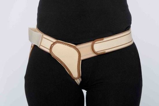 Orliman Enkelzijdige Liesbreukband - Beige - Elastaan