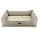 Nobby Orthopedisch comfortbed vierkant "CALBU" beige 90 x 70 x 19+5 cm