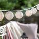 ModernStore 20-delige LED-lampionnen lichtketting warm wit waterdicht koppelbaar Marokkaans design voor buiten balkon met stekker, 3,6 meter