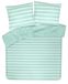 Housse de couette 100% Coton 200x200 cm avec 2 taies d'oreiller