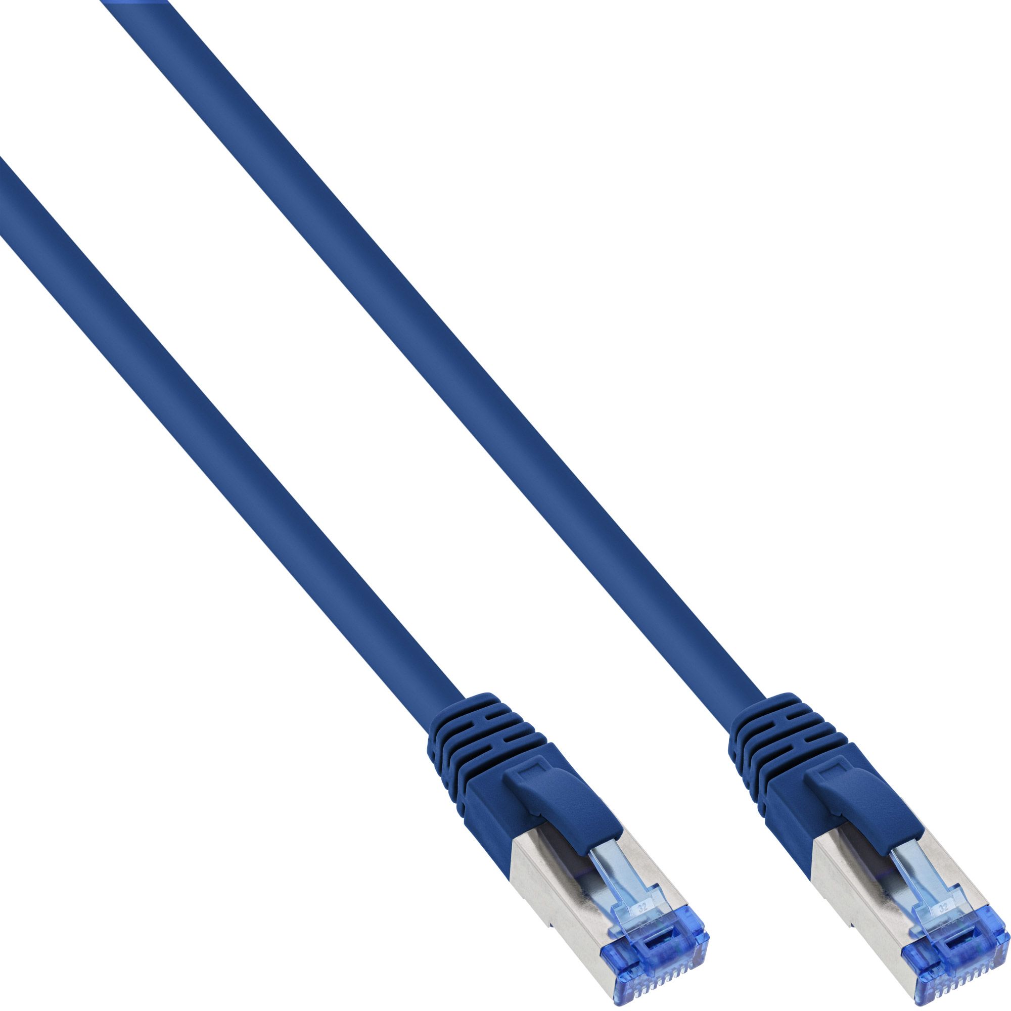 Inline Patch Cat.6A S/FTP (PiMf) 1.5m - blauw