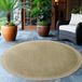 Ayyildiz Tapis d'extérieur et de terrasse Vert 120 cm rond Tapis d'extérieur