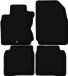 WLG BASIC zwarte veloursmatten voor: Nissan Note I E11 minivan (2006-2012)