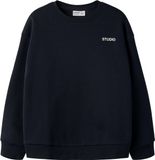 NAME IT Jongens Sweater Dark Sapphire Katoen/Polyester Maat 158/164