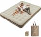 OEM Luchtbed met pomp, 213x182x25 cm, bruin, geschikt voor 3 personen