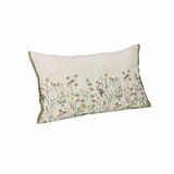 LOBERON Kussenhoes Yseline crème/bont gekleurd 50x30 cm Linnen