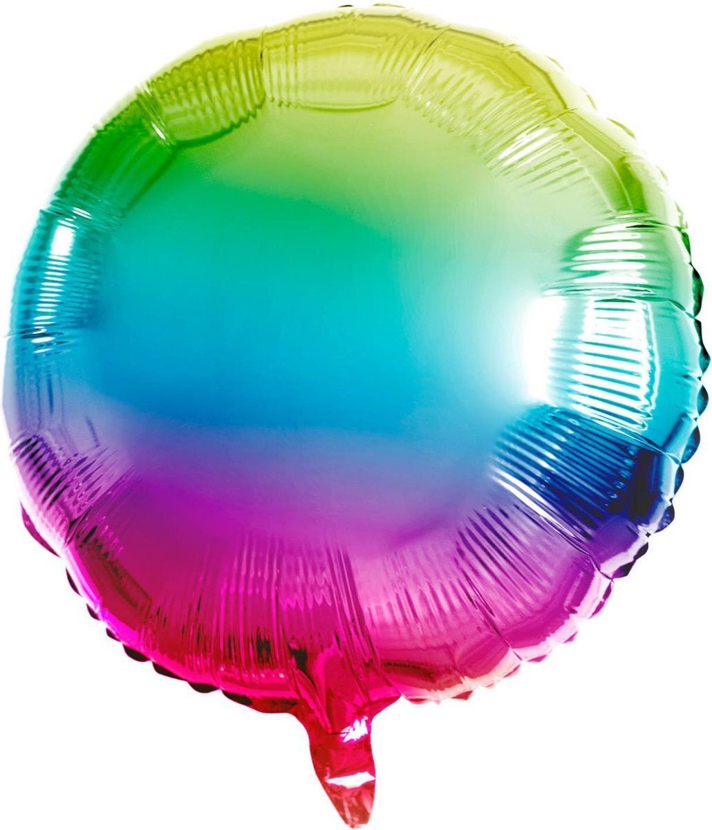 Folat Folieballon Yummy Gummy Rainbow Rond 45 Cm